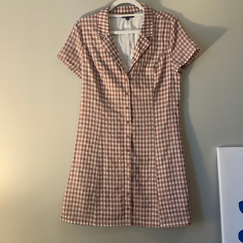 NWOT ModCloth Gingham Dress - Sz 6.
